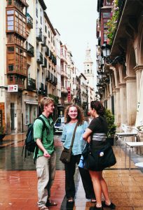 Students in Logroño, Spain